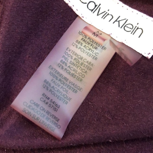 Calvin Klein Burgundy Jacket - Picture 6 of 6